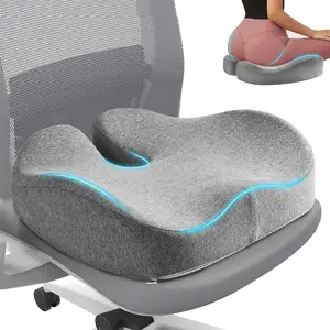 Seat Cushion for Office Chair for Wide Hip & Thigh with Firm, Thickened Sciatica Pain Relief Pillow for Proper, Ergonomic Tailbone Pain Relief Cushion for Car Seat, Home