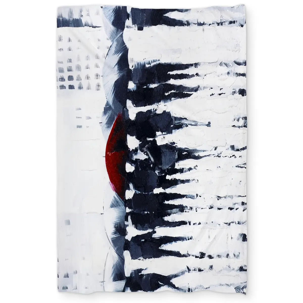 360 stand Modern Artistry Silhouettes Walking in the Rain Duvet Cover - Red Twin Size, Microfiber Face Bedding Linen, Machine Washable Textile for Twin Size Bed Home Decor, Machine-Washable Duvet Covers, Microfiber Duvet Covers