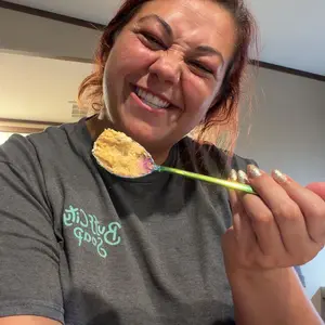 Rainbow TikTok Peanut Butter Spoon