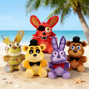 Hot 18cm Fnaf Plush Toys Kawaii Freddys Animal Foxy Bonnie Bear Ribbit Stuffed Plush Toys In Stock Plush ​Birthday Gift