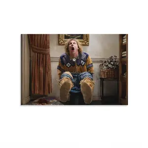 Funny Bathroom Art Movie Poster Canvas Print Decoration, Dumb Movie Wall Art Decoration, Vintage  Bathroom Wall Decoration