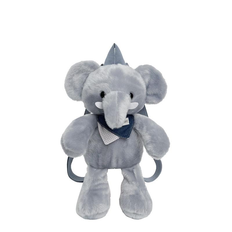 Cute Plush Animal Backpack Pillow 2-in-1 Soft Stuffed Toy Bag Kawaii Cartoon young person Gift