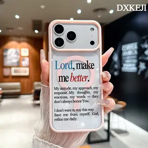Lord, Make Me Better Pattern MagSafe Magnetic Phone Case for iPhone 17 Air/16 Pro Max/15 Pro/14/13/12/11 Plus - Shock-Resistant, Slim Aesthetic Casing with Customized Protection, Phone Accessory Protector