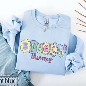 Speech Therapy Sweatshirt • Speech Therapist Sweater • SLP SLPA Gift • Pediatric SLP Crewneck • School Speech Language Pathologist Gifts