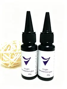 2 Pack V Light Hair Extension Glue, Hypoallergenic & Gentle, Strong Hold & Non-Irritating, Adhesive for Hair Extensions & Wig Securing