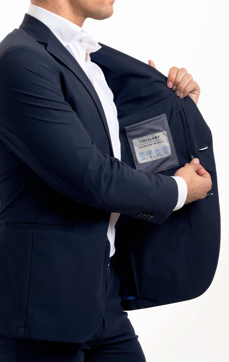 Performance Blazer // Navy Houndstooth