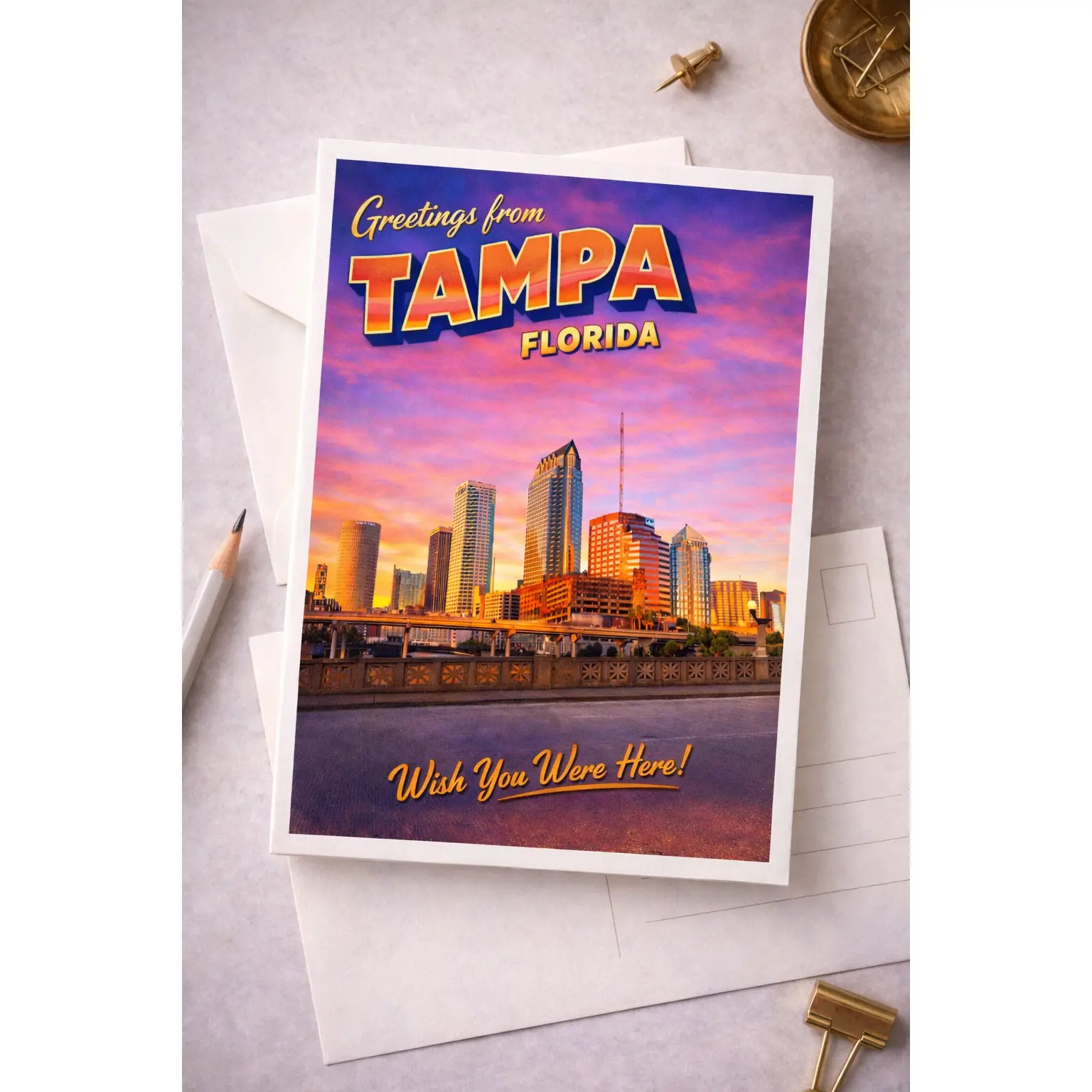 Tampa Skyline Postcard