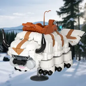 Mini cartoon building block animal cow set, collectible building block set, classic can be used as gifts for adults and cartoon enthusiasts 1479 pieces