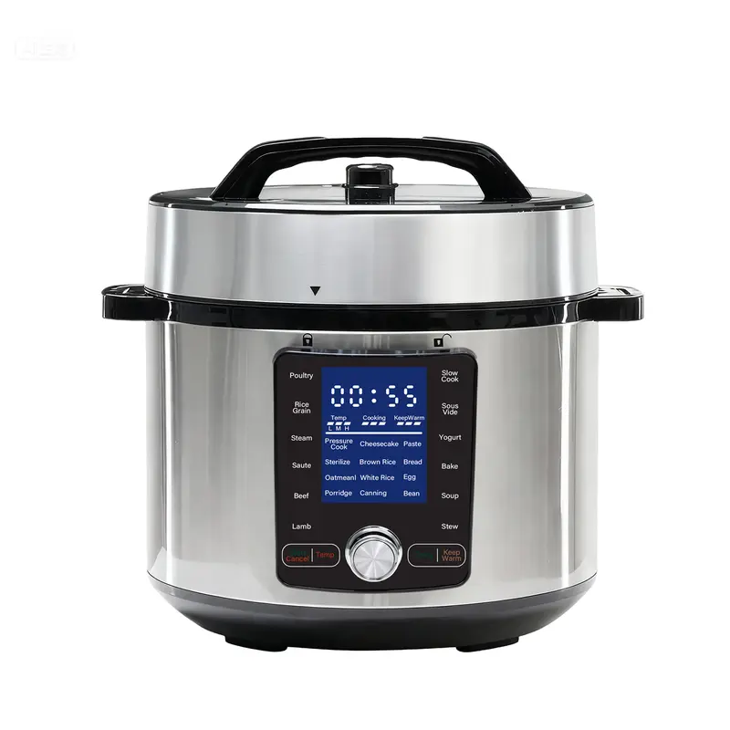 Stainless Steel Electric Pressure Cooker – 24-in-1 Multi Function Cooker for Canning, Slow Cooking, Yogurt Making, Rice, Soup, Baking, Pressurecooker, One-Pot Pressure Cookers