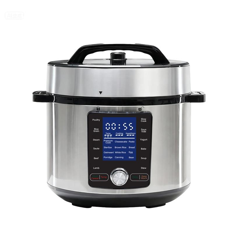 Electric Pressure Cooker 8Quart, 24 Functions in 1, Stainless Steel Pressure Cooker for Canning, Slowcook, Yogurt, Steam, Rice Grain, Soup, Bean, Poultry, Beef, Bake, Stew, Porridge