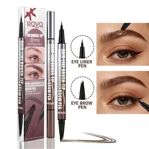 2-in-1 Waterproof Eyebrow Pen with Dual-Ended Precision Brush – Ultra-Fine Tip for Natural Hair-Stroke Definition, Smudge-Proof Long-Lasting Wear, Beginner-Friendly Brow Styling Tool, Builds Sharp & Defined Brows for Daily & No-Makeup Makeup Look