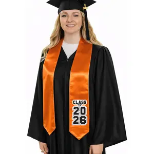 Orange "Class of 2025/2026" Graduation Stole