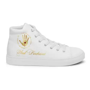 Christian Sneakers for Women + Blood of Jesus Christ Logo - White Christian Sneakers for Men + Blood of Jesus logo - Soul Purchased Christian Clothing & Apparel