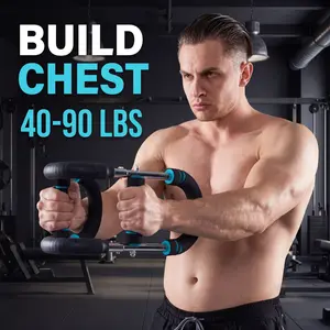 Arm Trainer Chest workout Strengthen Chest and Arm Muscles Men's Fitness Trainer Detachable Portable Spring Resistance Home Fitness Equipment Outdoorfun,Gym Accessories, summervibes