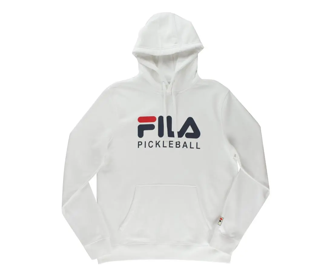 FILA Unisex Pickleball Graphic Pullover Hoodie, Casual Long Sleeve Sweatshirt Top for Outdoor Sports, Sweatshirts, Tops