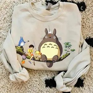 My Neighbor Totoro Sweatshirt, Totoro Shirt, Catbus Shirt, Spirited Away Studio Ghibli Hoodie, Ghibli Totoro Sweatshirt, Ghibli No Face Hoodie, Hayao Miyazaki, Howl's Moving Castle Sweater