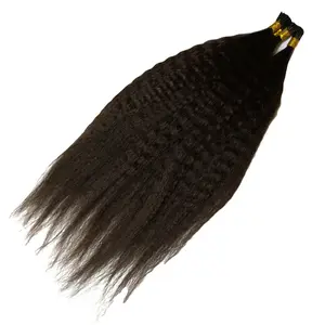 Pre-Bonded Kinky Straight I-Tip Hair Extensions