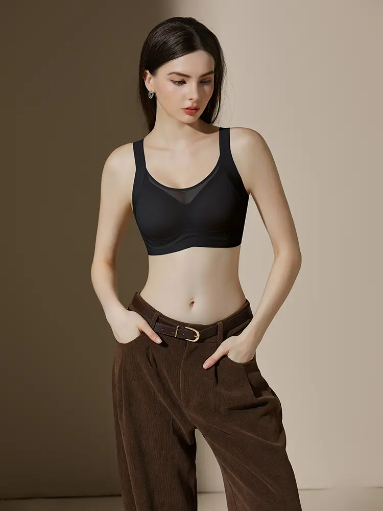 Women's Plus Size Polyester Jelly Bra - Wireless, Supportive, Seamless, Full Coverage, Push Up, No Underwire T-Shirt Bra for Older Women with Natural Boob Support, Busts & No Show Solutions, Bras For Women