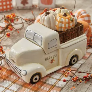 Pumpkin Patch Truck Cookie Jar
