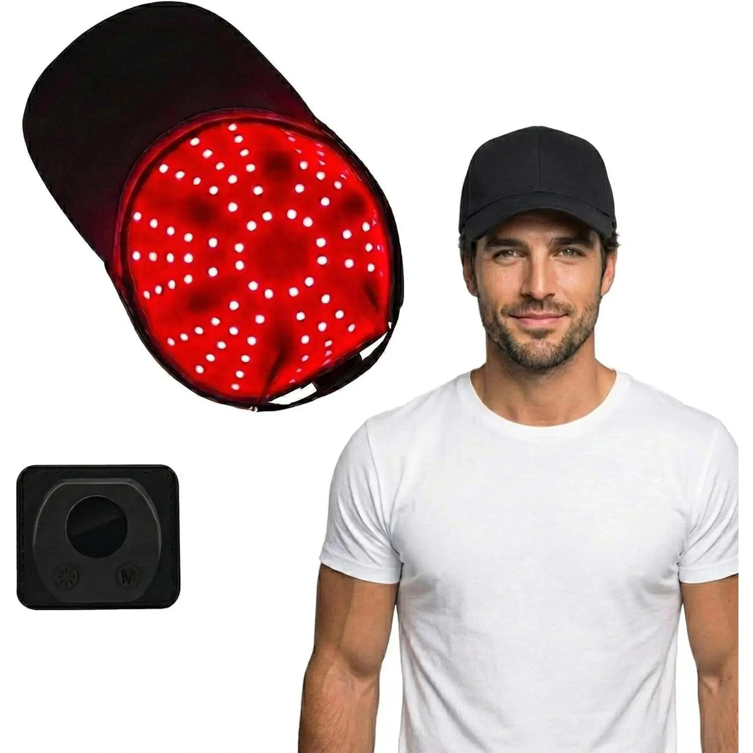 Red Light Hair Growth Cap, 96 LED Therapy for Hair Regrowth & Scalp Care, Wireless Rechargeable, 4 Levels for Thicker, Fuller Hair