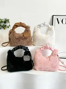 Stylish Winter Handbags, Shoulder Bags, Women's Plush Crossbody Bags, Shoulder and Crossbody Bags, Suitable for Daily , Commuting, Going Back to School, Traveling. Ideal Gifts for Girlfriend, Family, Friends,Suitable for Valentine's Day,Holidays.