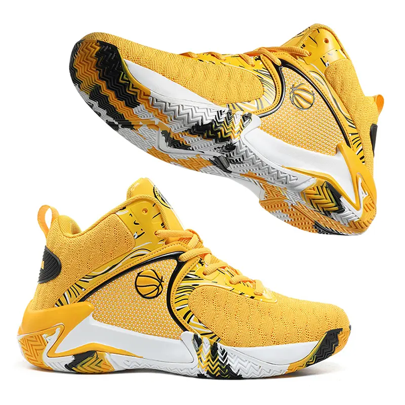 Men's Red High-Top Athletic Trainer Shoes - Basketball-Inspired Casual Court-to-Street Footwear with Breathable Mesh Upper, Fabric Lining, Non-Slip Wear-Resistant Sole, Ankle Support, Laces for Leisure, Outdoor Use, All Seasons