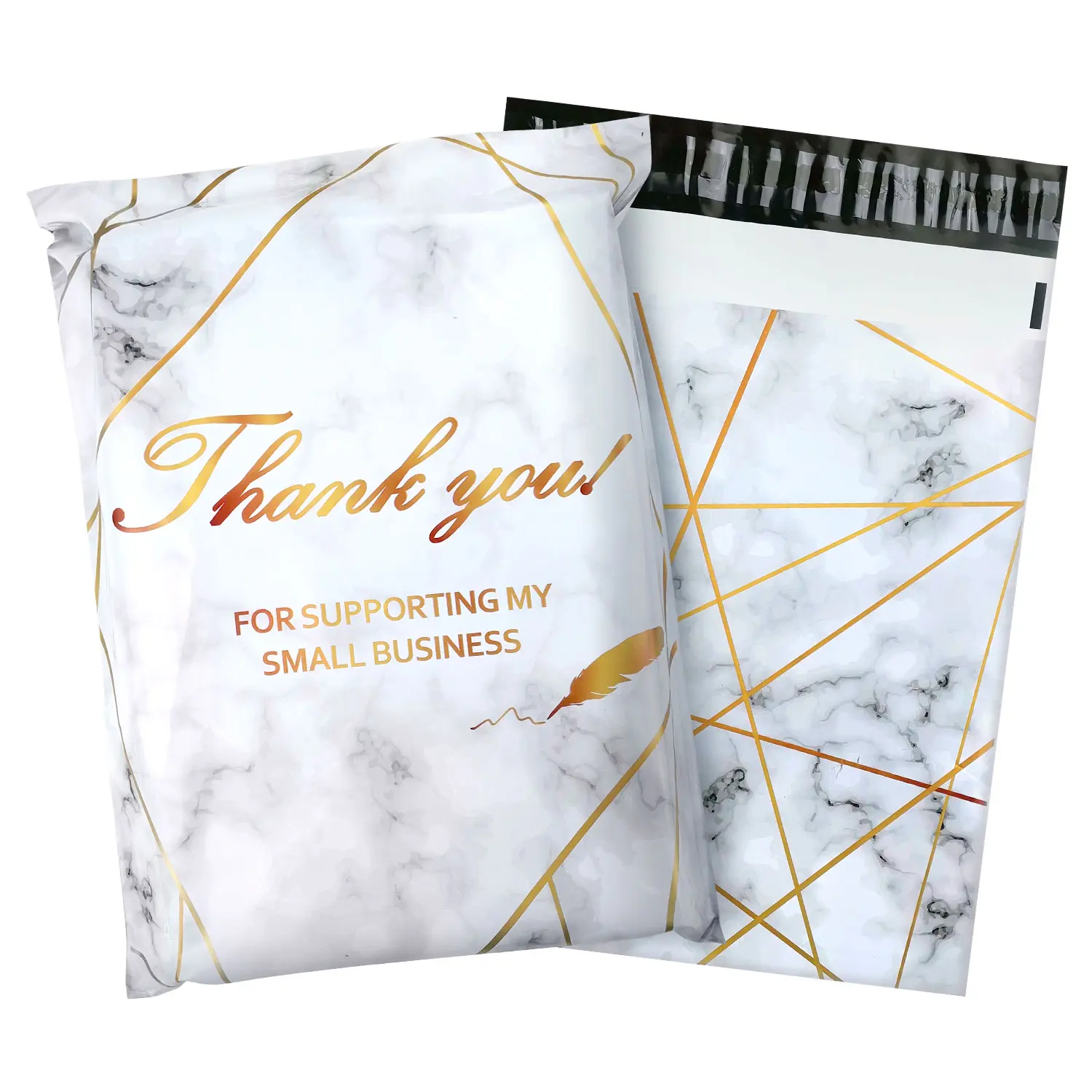 Pack of 50 Poly mail bags (14×18 inches), cute packaging mail bags suitable for small businesses; shipping bags for clothing boutiques with self-sealing strips—ideal for sending clothing and accessories.