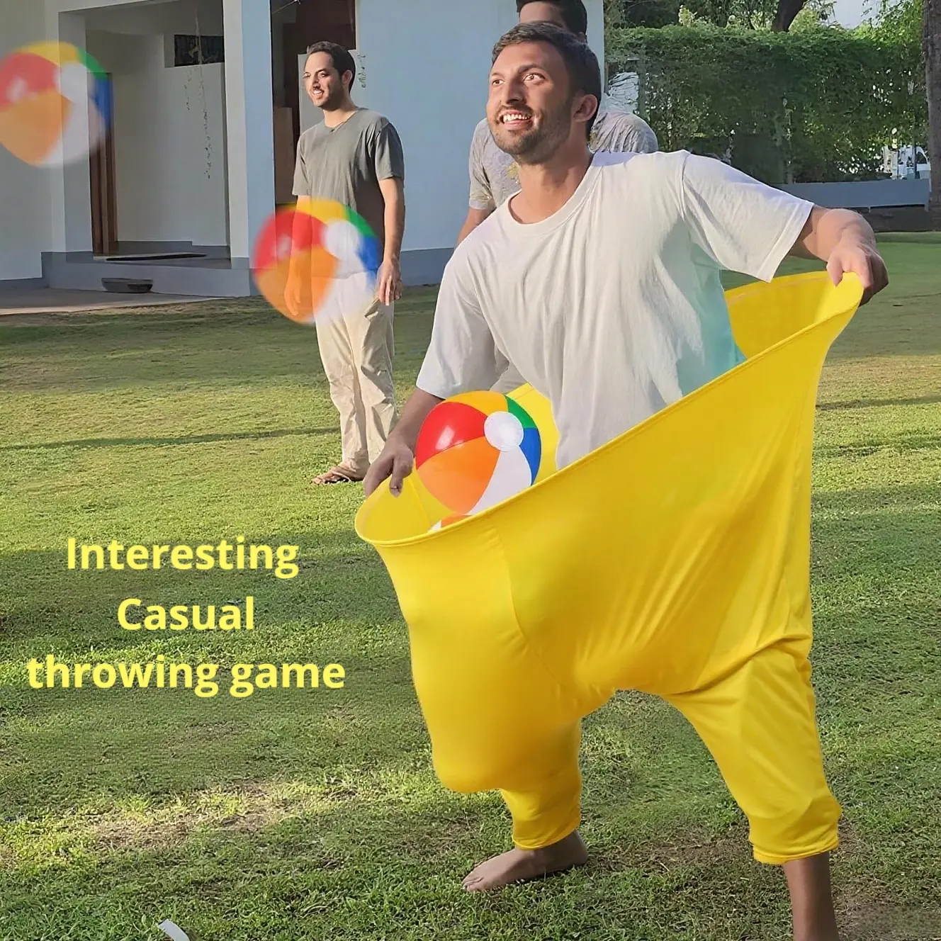 Granny Pants Yard Game, Fun Outdoor Family Activity, Includes Random Air Pump & Color Inflatable Ball, Perfect for Backyard Games