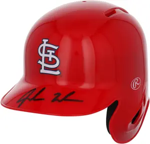 Jordan Walker St. Louis Cardinals Autographed Mini Batting Helmet - Fanatics Authentic Certified