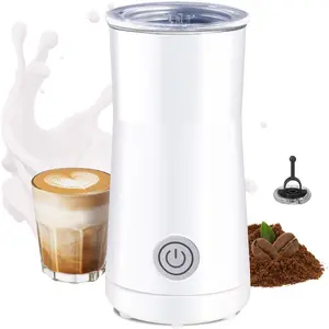 Milk Forther Simple Milk Frother and Steamer 2 in 1 Milk Steamer with Hot Milk Foam and Hot Milk for Latte  Macchiato   Cappuccinos White Medium