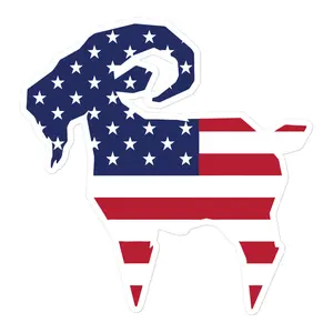 American Goat Sticker