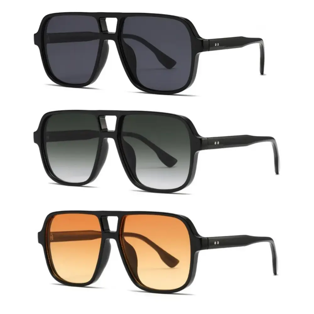 Unisex Square Aviator Frame Sunglasses - Ultra-Light Stylish, UV-Protective Sports Eyewear for Outdoor Activities & Daily Use, Sunglasses for Women, Men’s Accessories, Guys’ Gifts, Stylish Sunglasses
