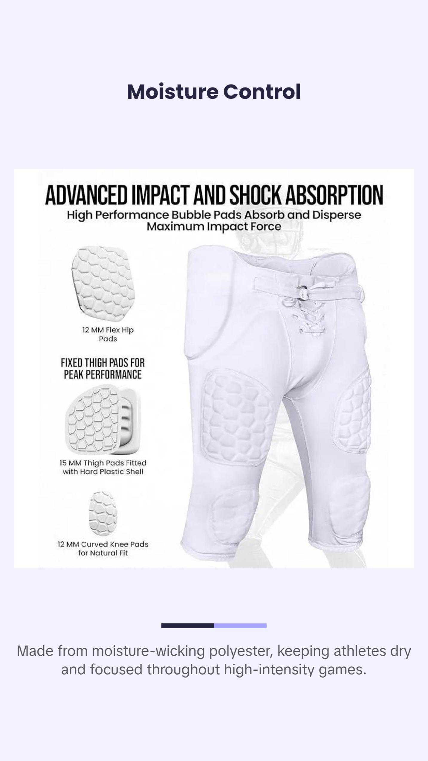 Exxact Sports Rebel Mens Integrated Football Pants with Built-in Pads, Lightweight Football Practice Pants with Lace-up Fly (A, White) Exxact Sports Rebel Mens Integrated Football Pants with Built-in Pads, Lightweight Football Practice Pants with Lace-up Fly (A, White)