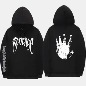 Xxxten Revenge Hoodie, Rapper Streetwear, Hip Hop Vintage Hoodie, Featuring the Signature Revenge Logo, Perfect for Cool, Casual Vibes, Fan Merch, Graphic Shirt for Men, for Women Tops.