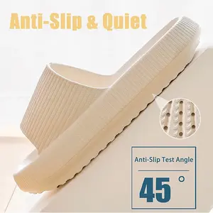 Unisex Cloud Slippers for Women and Men, Pillow House Slippers Shower Shoes Indoor Slides Bathroom Sandals, Ultimate Comfort, Lightweight, Thick Sole, Non-Slip, Easy to Clean