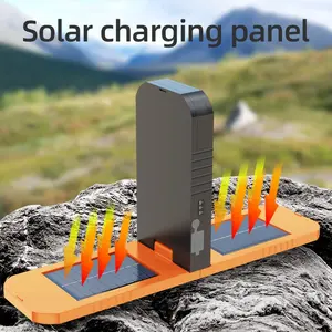 1Pc folding camping light, 2026 new outdoor folding light, multifunctional camping light, electric display, multi-color optional, suitable for camping, picnicking, hiking, and trekking