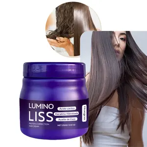250g Smoothing Hair Cream for Long-Lasting Straightening, Scientifically Formulated to Repair Breakage, Increase Shine, and Improve Frizz and Dryness. Deeply Nourishing Hydrolyzed Keratin Smoothing Hair Cream. Gel Haircare