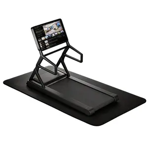 6mm Thick Exercise Equipment Mat, Non-Slip Shock Absorption Floor Protector for Home Gym, 59x28 Inch PVC Treadmill Mat for Spin Bike & Elliptical, Professional Gym Mat for Hardwood Floors & Carpet, Waterproof & Heavy Duty