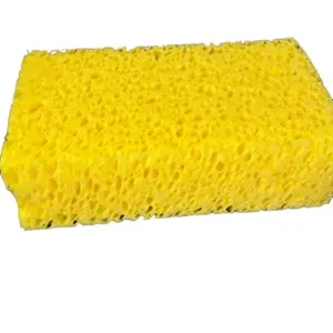 Honeycomb Yellow X-Large Car Wash Sponge - Durable Rectangular 8 Shape, Dimensions 9 Length x 5 Width x 3 Inches Height, No Color Variations