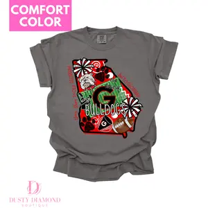 BULLDOG Collage Comfort Color T SHIRT