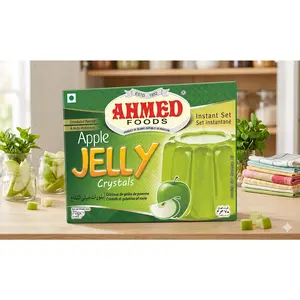 Ahmed Halal Crystal Jelly (Vegetarian) – Fruity Dessert Mix for Sweet & Refreshing Treats