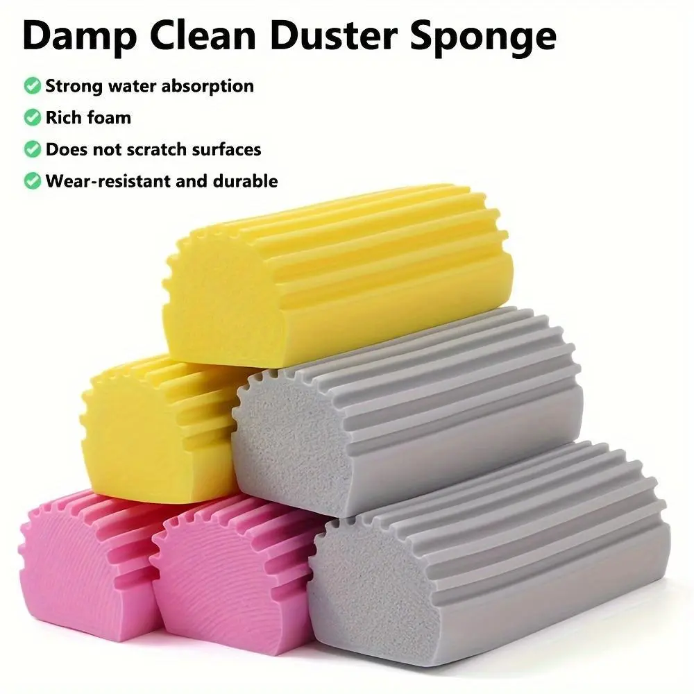 PVA Sponge Duster Set: High-Density, Multi-Functional Sponge Blocks for Living Room, Bathroom, Kitchen, Car, and Glass Cleaning