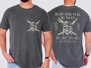 Pirates Of The Caribbean Dead Men Tell No Tales Comfort Colors Shirt, Vintage Pirates Tshirt Retro 90s Pirates Tee, A Pirate Life For Me Tee
