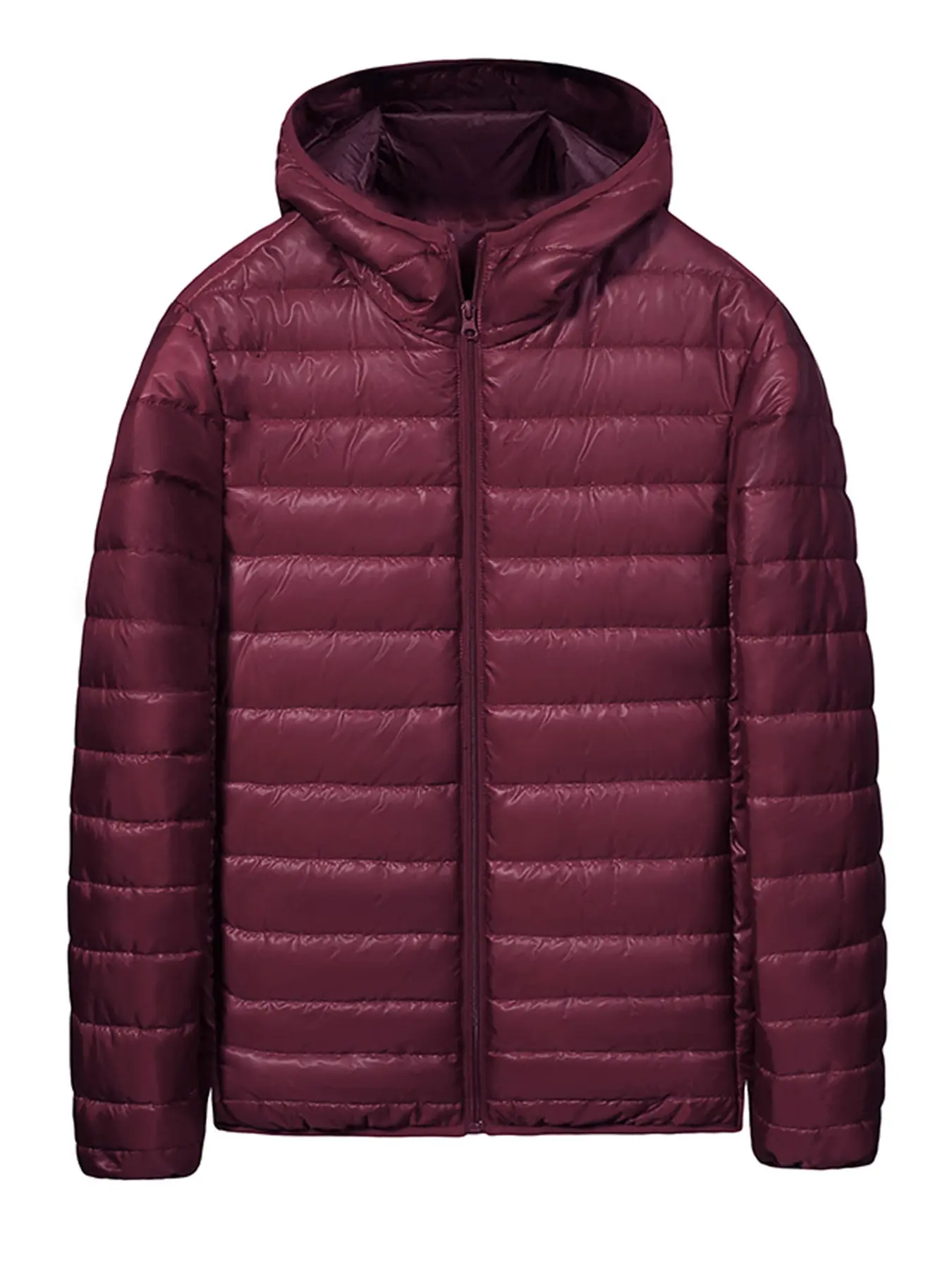 Men's Fashion Thickened Cotton Jacket, Almond Pattern Reversible Winter Hiking Coat, Casual Fitted Style for Spring & Fall
