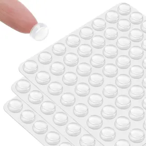 192 count Clear Rubber Cabinet Door Bumpers - Self Adhesive  Pads for Cabinets, Drawers, Doors, Soft Close & Anti-Slam Protection