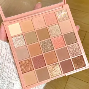 25 Color Eyeshadow Glitter Palette Highlight Powder Rose Makeup, Matte Finish Daily Use New Year Edition, Single Item Pack