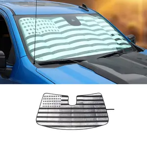 Car Sunshade Windshield Outside, UV-Protective Sunshade Front Windshield Sun Visor Protector for Chevy Silverado 2021+