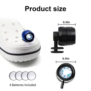 Headlights for Croc, 3 Modes, Clip Flashlight for Crocs Clog Shoes, Camping, Dog Walking, Shoes Charms Footwear Accessory
