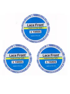 Double-Sided Wig Tape, Translucent Lace Front Wig Support Tape, Waterproof & Strong Adhesive, 3 Yard X 0.8 Cm