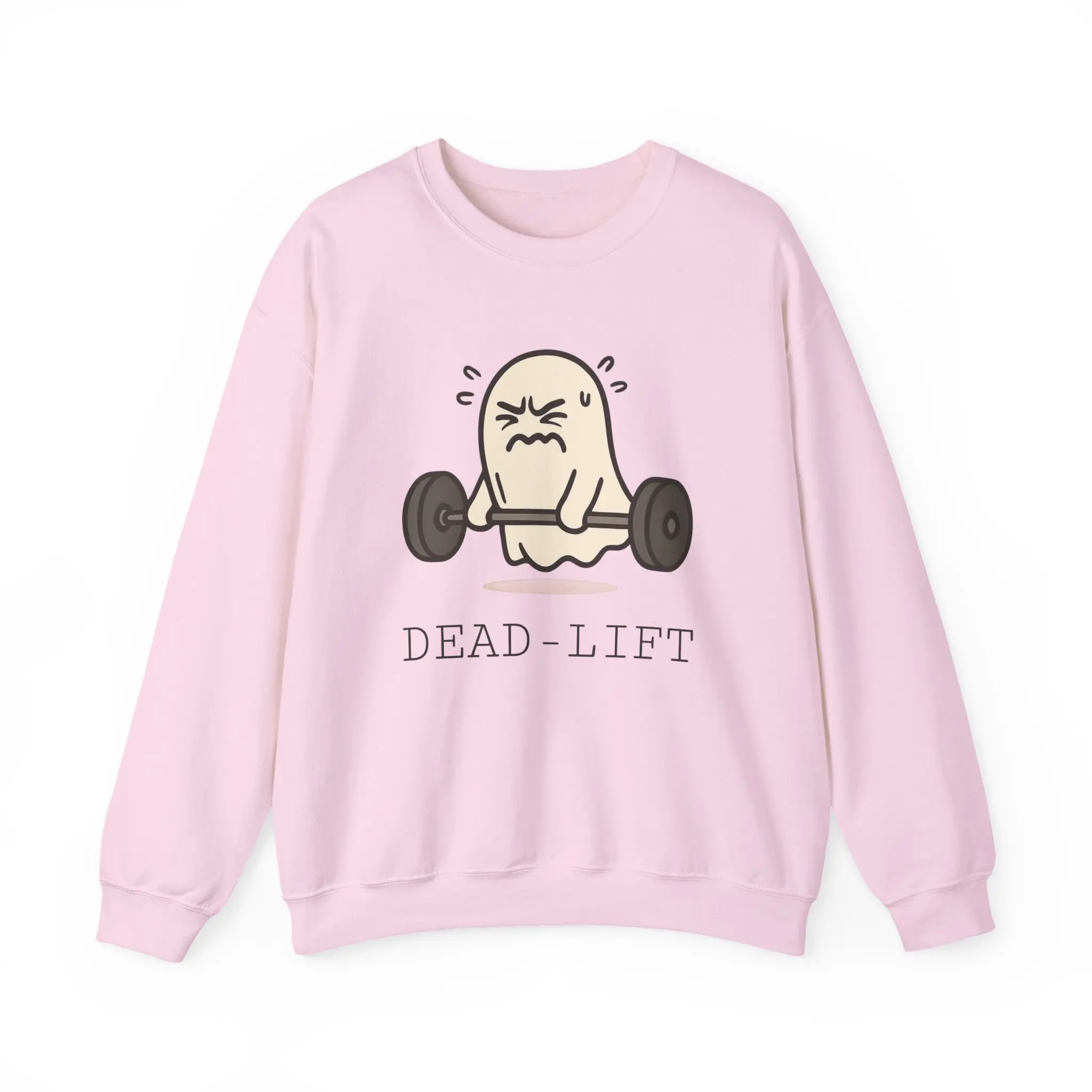 Ghost Deadlift Sweatshirt, Halloween Workout Clothing, Funny Gym Pun Jumper, Unisex Cozy Pullover, Exercise Apparel, Spooky Fitness Crewneck, Halloween Pump Cover